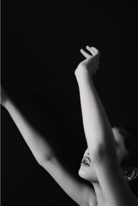 A figure in expressive movement